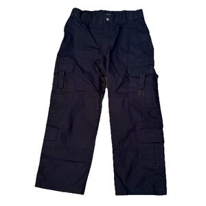 511 Tactical Cargo Pants Mens 32x28* Hemmed Heavy Duty Double Pocket Navy Blue